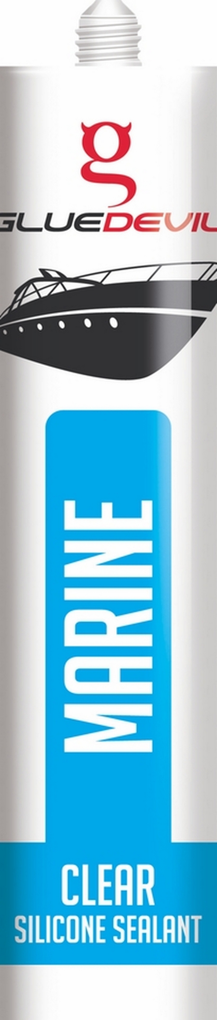 GLUE DEVIL SILICONE CLEAR MARINE 280ml CARTRIDGE GLUE DEVIL SILICONE CLEAR MARINE 280ml CARTRIDGE